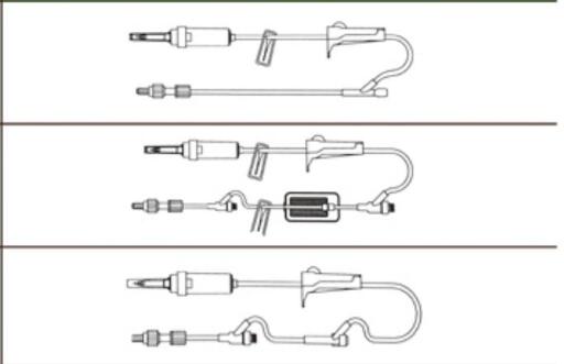 Non-Vented Spike Infusion Sets