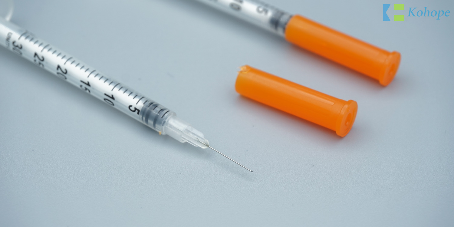 standard insulin syringe
