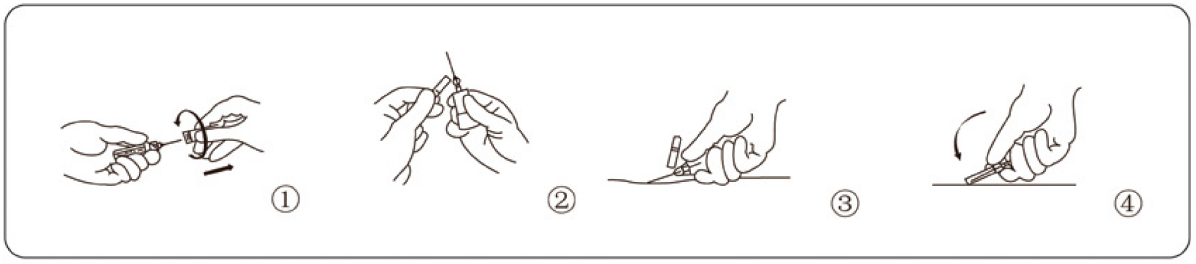 Instruction Of Use Of Blood Collection Needles With Safety Devices (V-Type)